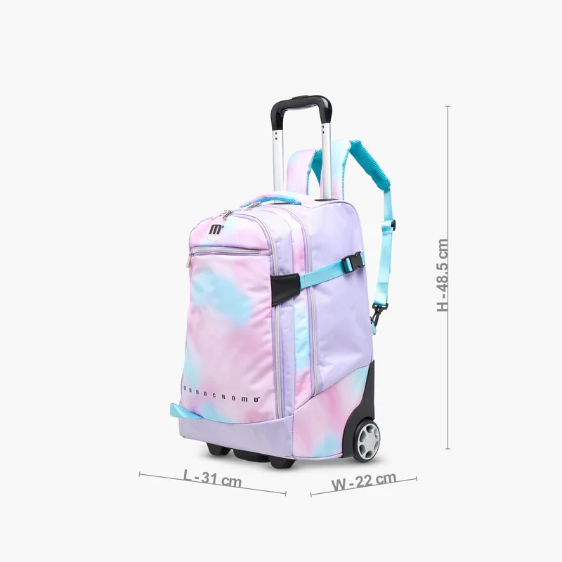 Monocromo Trolley Bag-Chrome-33L-3Cmprt-Sustainable (Rpet ) Purple \ 31X48.5X22